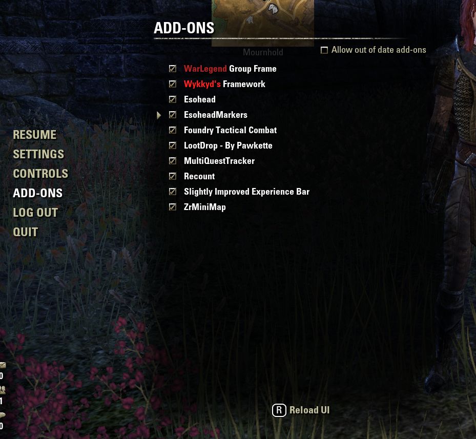 not seeing installed addons in eso