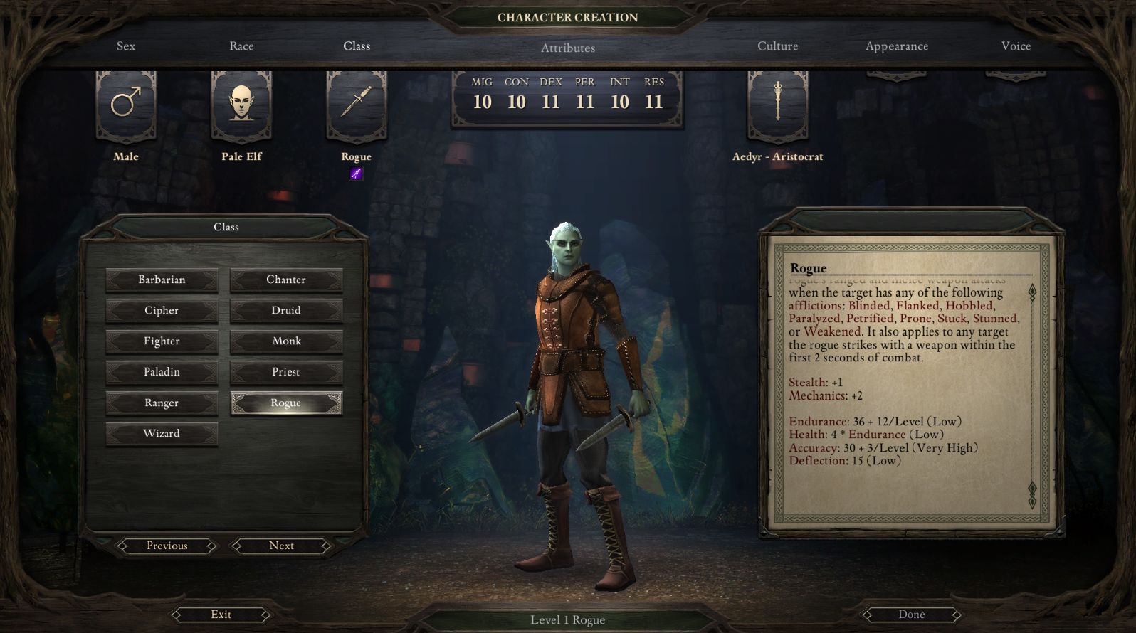 pillars of eternity character creation gide