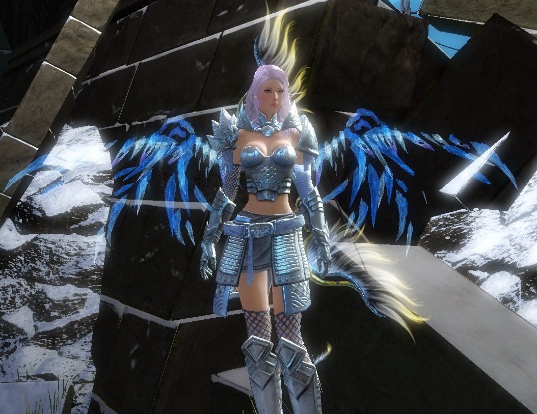 GW2 Fashion Heavy Armor now with Double Wings Guild Wars 2