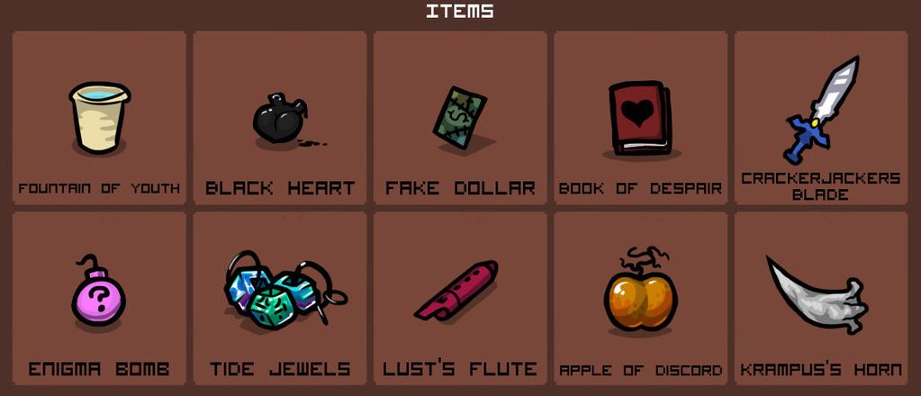 the binding of isaac item