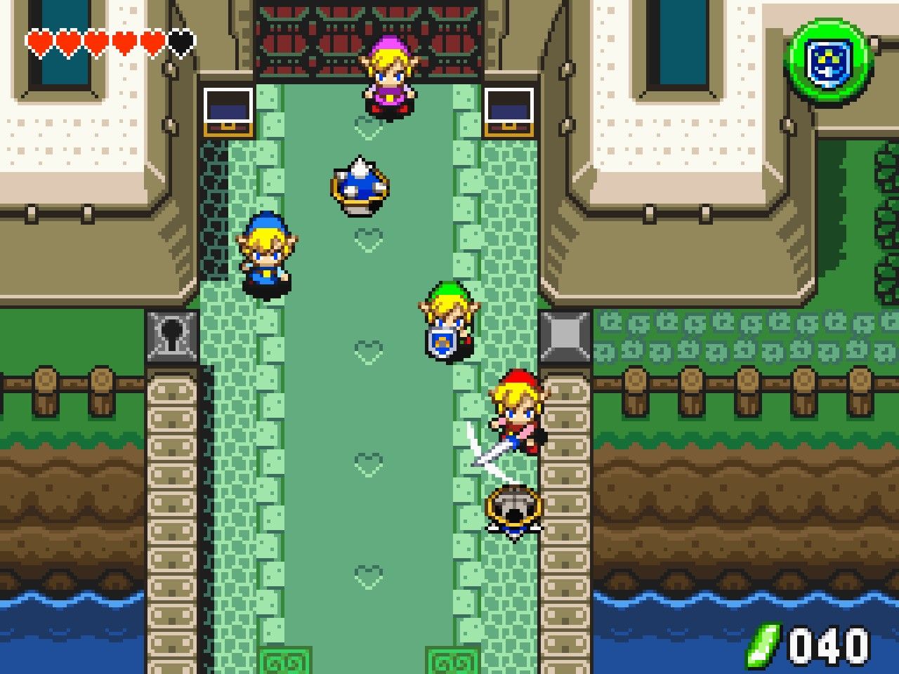 link to the past gba with 1player 4swords