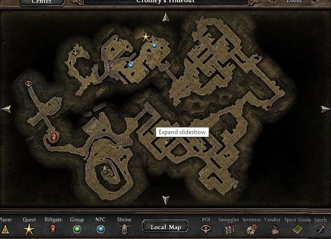 grim dawn map with shrines