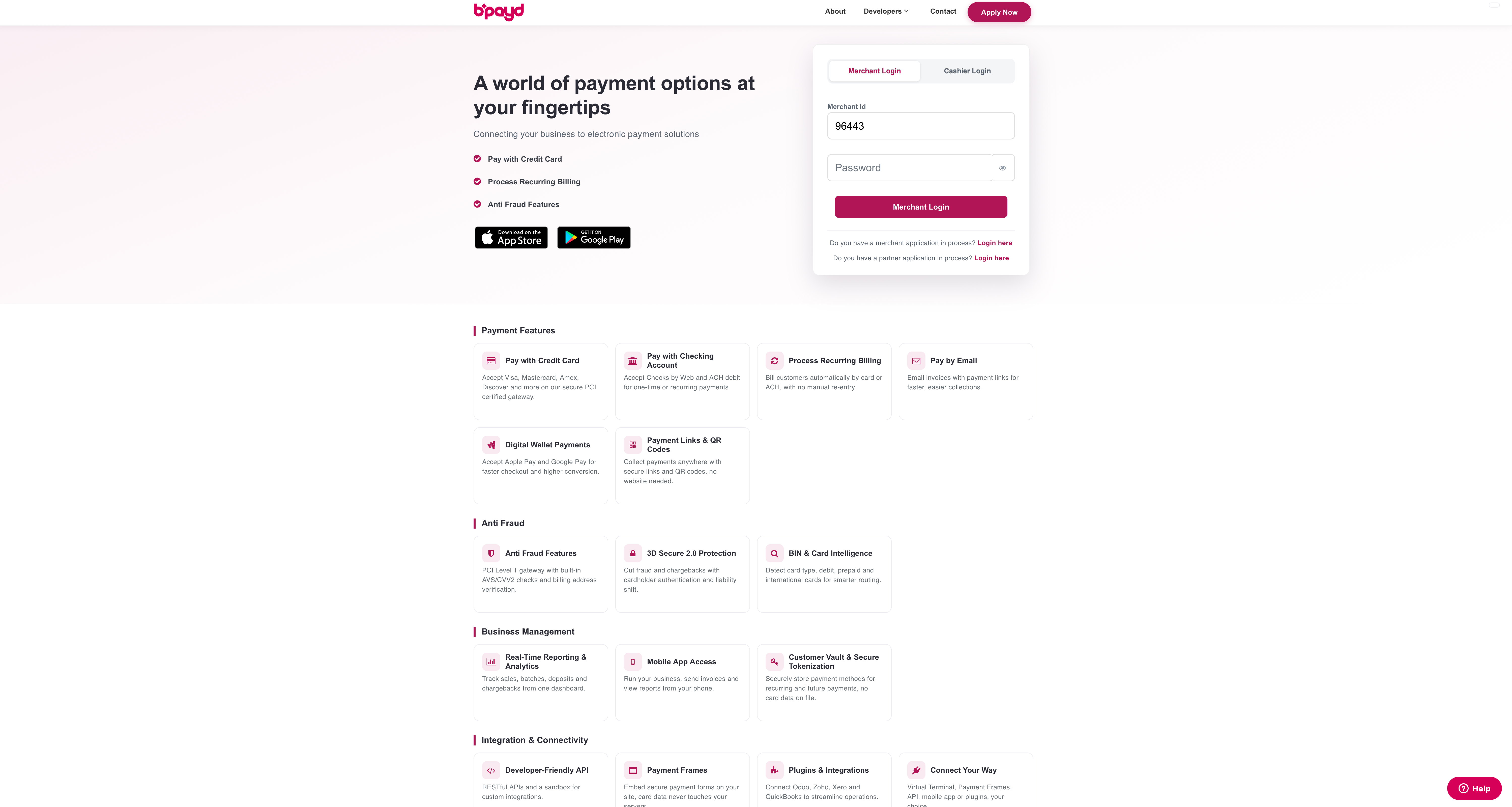 bpayd web dashboard