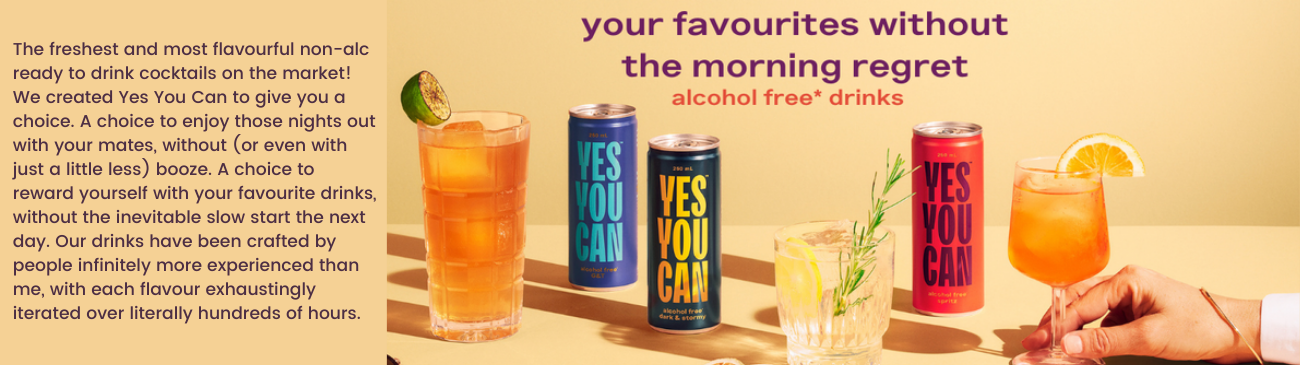 Yes You Can Drinks  Award Winning Non-Alcoholic Cocktails