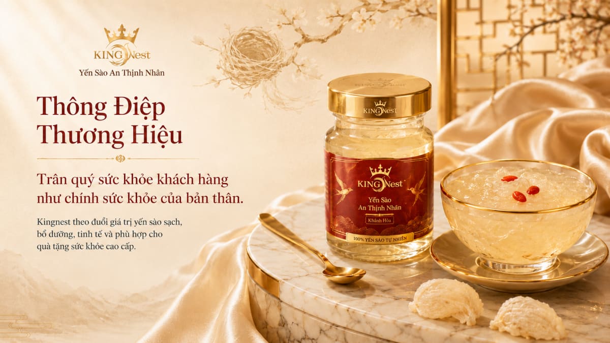 Thông điệp thương hiệu Yến Sào An Thịnh Nhân