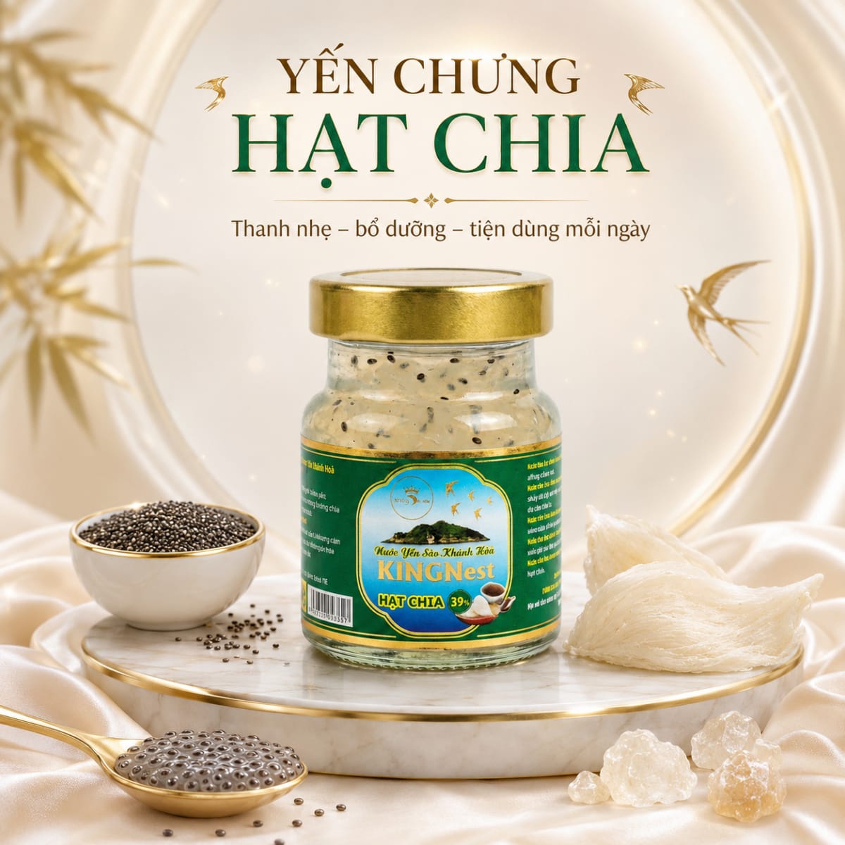 Yến Chưng Hạt Chia