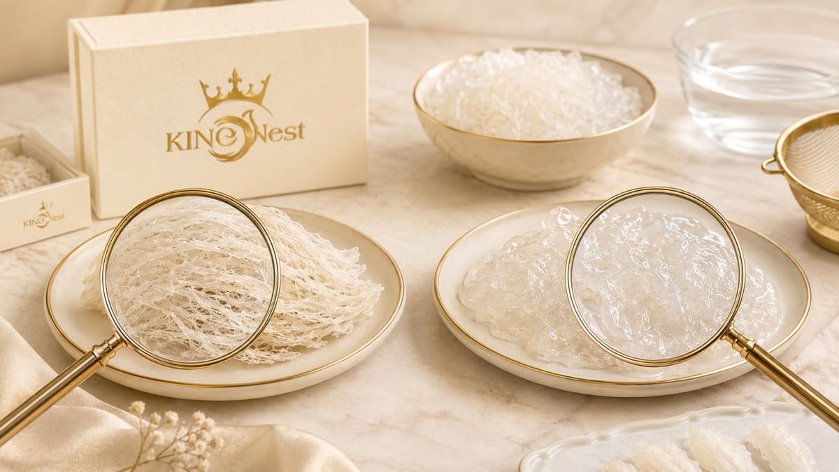Cách Phân Biệt Yến Sào Thật Giả