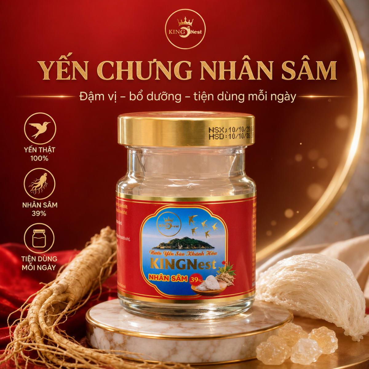 Yến Chưng Nhân Sâm