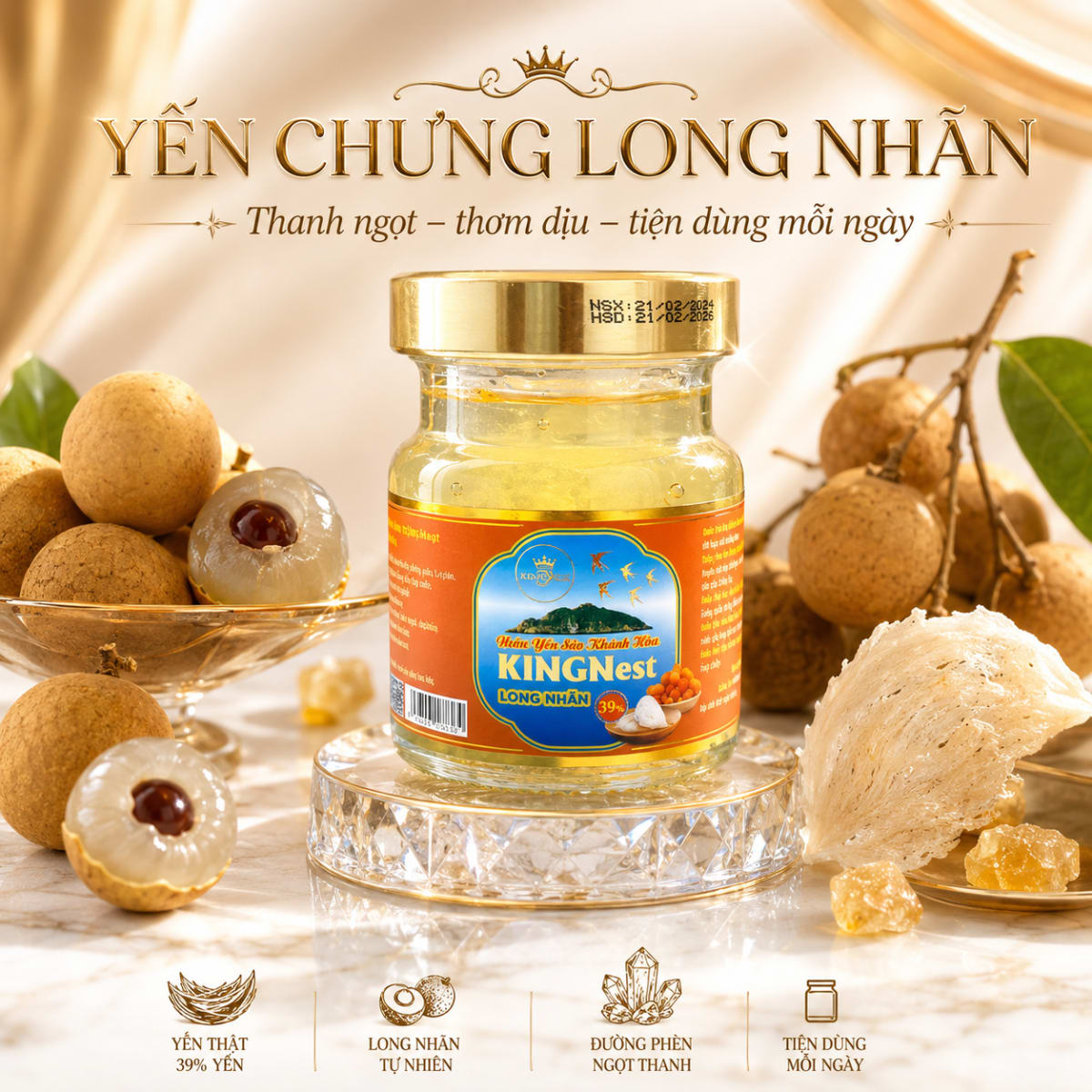 Yến Chưng Long Nhãn