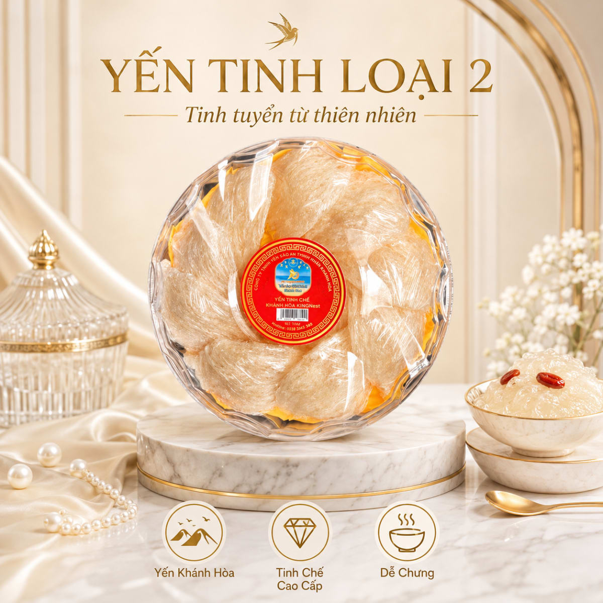 Yến tinh chế loại 2