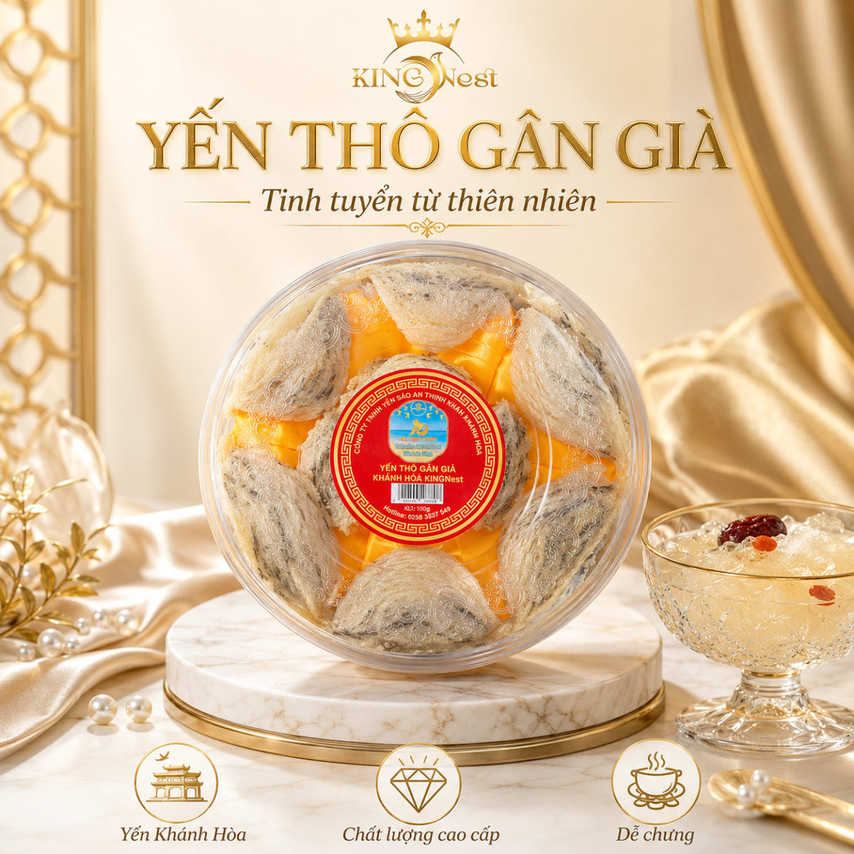Yến thô gân già