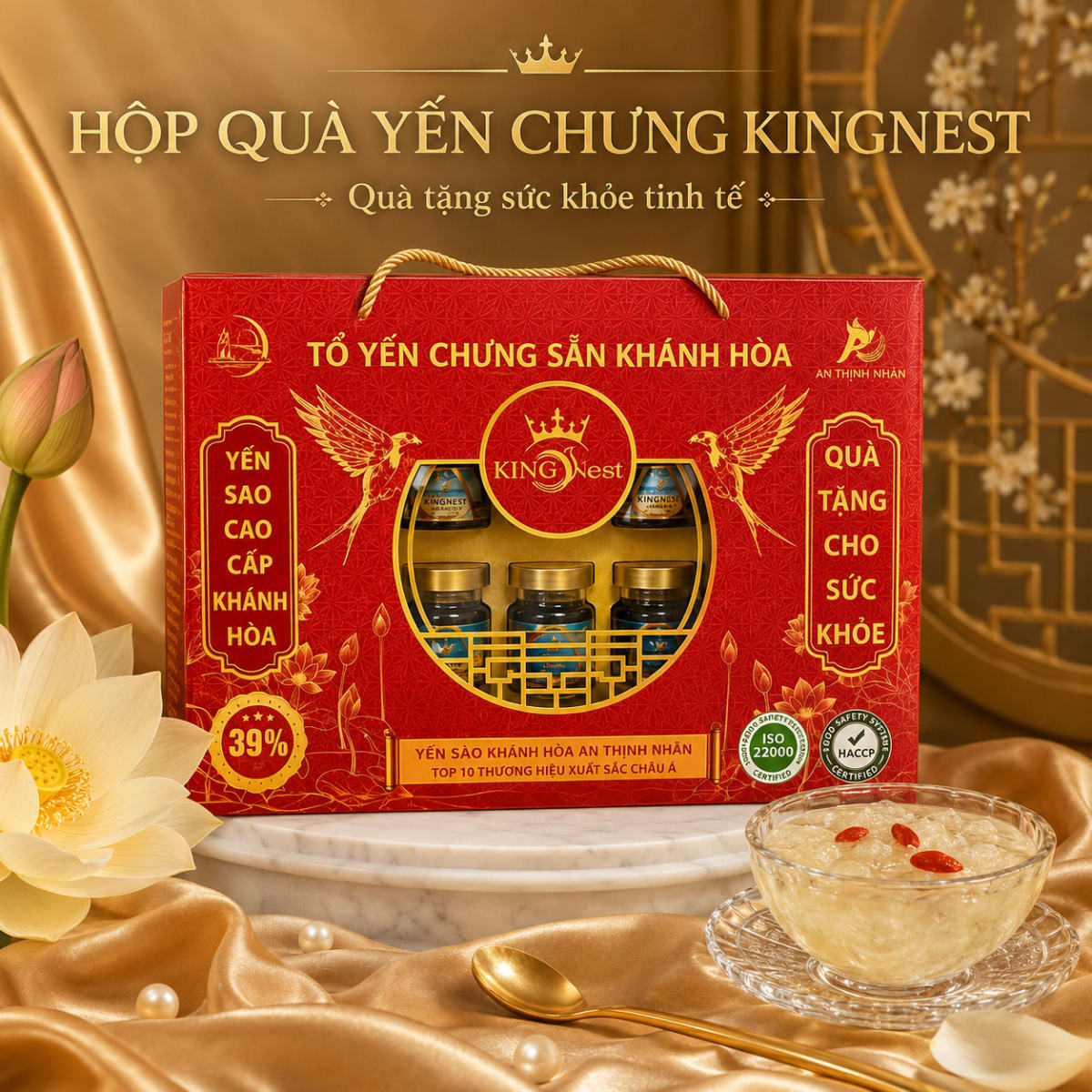 Hộp 10 hũ yến chưng