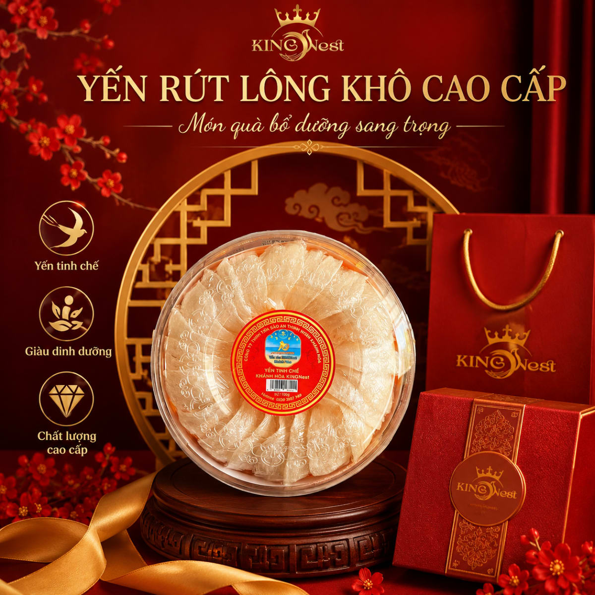 Yến rút lông khô cao cấp
