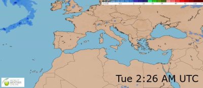 WeatherOnline  Sea Temperature Maps: East Mediterranean