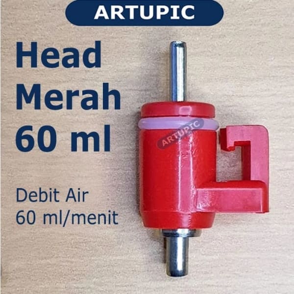 Foto Sparepart Head Merah Nipple Drinker Ayam dan Puyuh sudut 4 - InfoBroiler