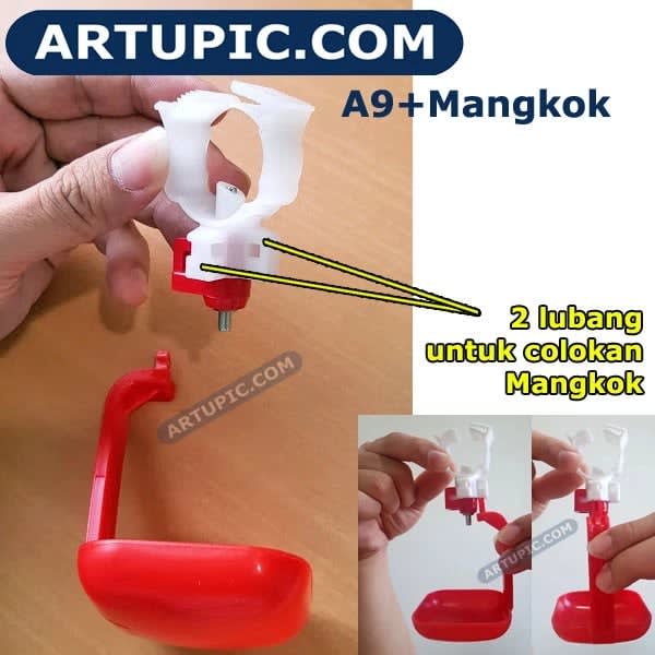Foto Nipple Drinker A9 Plus Mangkok sudut 4 - InfoBroiler