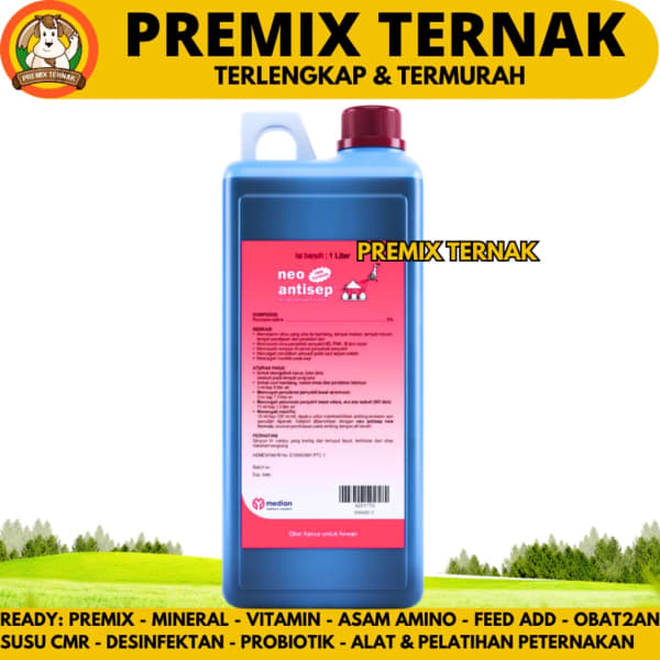 Foto NEO ANTISEP NEW FORMULA 1 LITER MEDION - Desinfektan Disinfektan Iodine untuk Kandang & Peralatan Peternakan sudut 2 - InfoBroiler