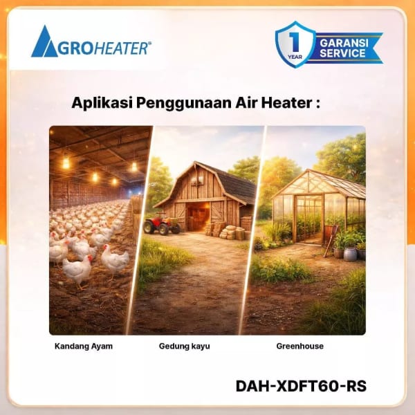 Foto Diesel Air Heater 220-240V, 60KW, 340W Pemanas Kandang Ayam sudut 2 - InfoBroiler