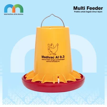 Foto Medion Tempat Ransum Ayam Multi Feeder sudut 3 - InfoBroiler