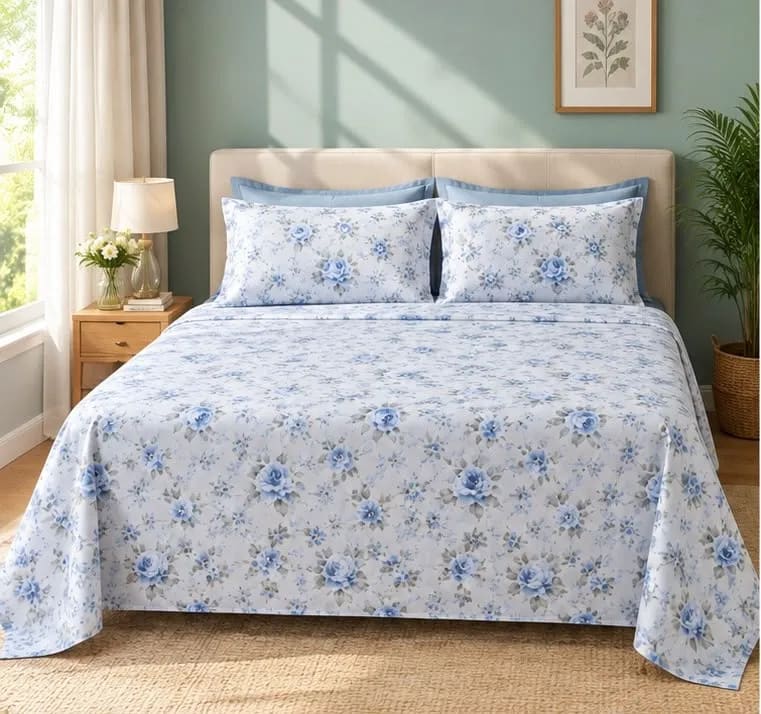 Indigo Tribal Cotton Bedsheet (3)