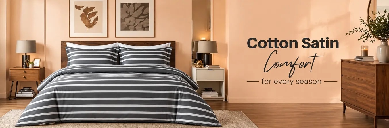Cotton Satin Bed Sheets | Baytak Noor