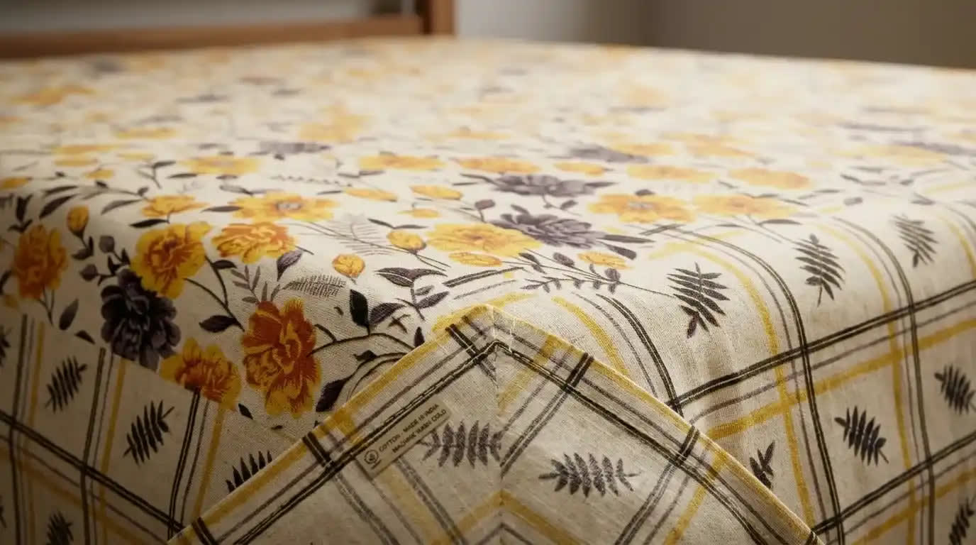 Floral & Plaid-Single Bedsheet Pair - Baytak Noor