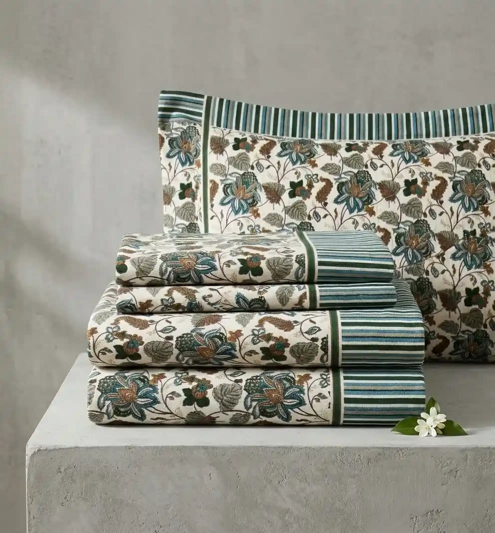 Vintage Sage-Single Bedsheet Pair - Baytak Noor