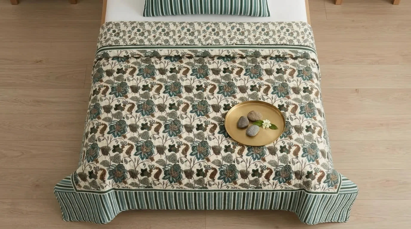 Vintage Sage-Single Bedsheet Pair - Baytak Noor