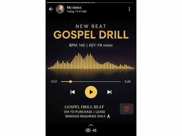 How to promote beats on WhatsApp in Nigeria — WhatsApp status beat visualizer