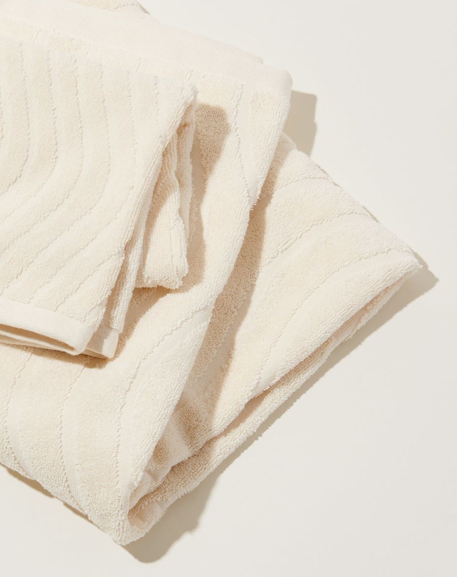 St Clair Bath Towel Ivory | Loam