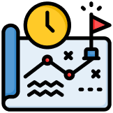 A Graphic Of A Chart And A Clock At Home.