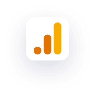 The Google Analytics Icon On A Blue Background Is Part Of The Launch Bundle.