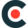 A Dark Gray, Anonymous Letter &Quot;C&Quot; With A Red Circle Inside Against A Transparent Background.