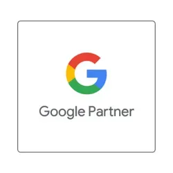 Google Partner Logo Featuring A Multicolored &Quot;G&Quot; Above The Text &Quot;Google Partner&Quot; On A White Background.