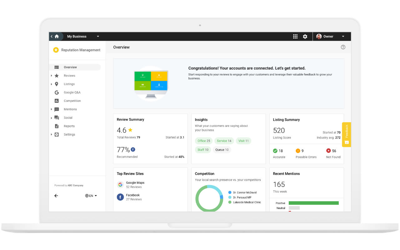 Reputation Management Dashboard