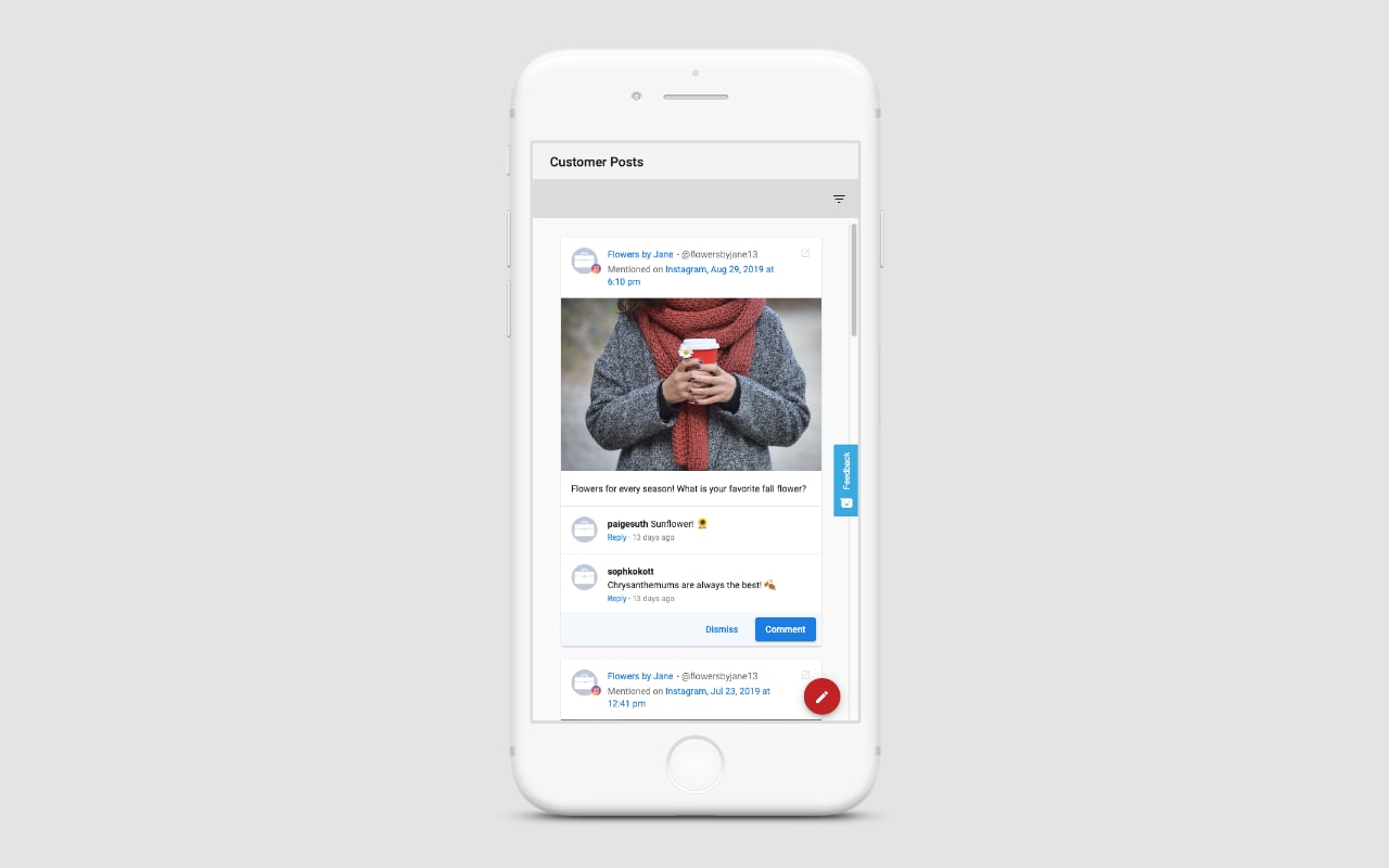 Read customer posts - Social Manager