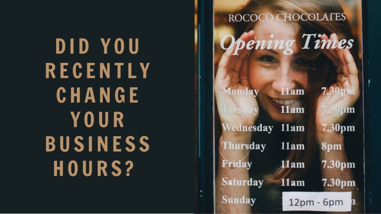 Share Your Business Hours