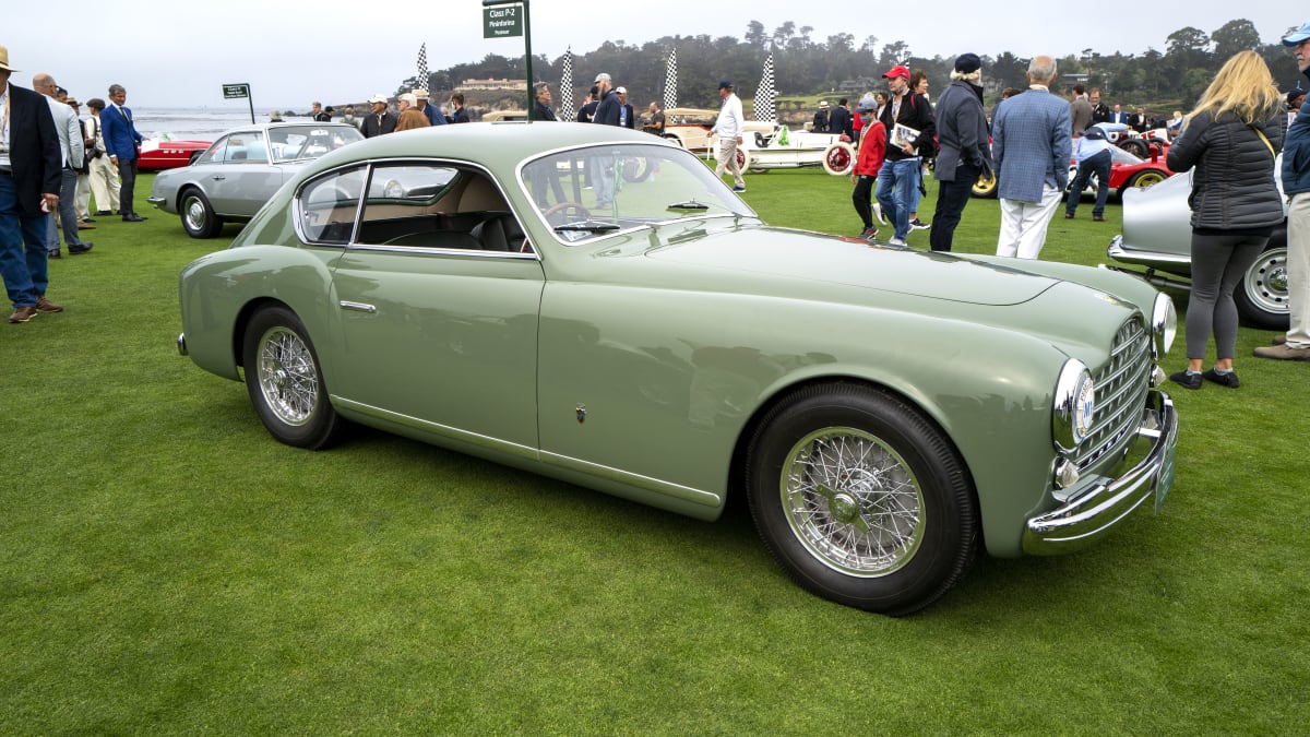 Image of classic car at the 2021 Pebble Beach Concours dElegance.