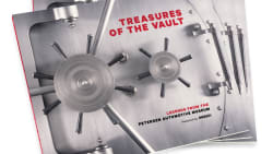 cover of the book "Treasures of The Vault" - about the vehicles downstairs at the Petersen Automotive Museum.