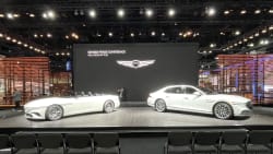 image of the new Genesis X Convertible and the new Genesis G90 at the 2022 LA Auto Show