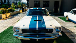 a vintage Ford Mustang