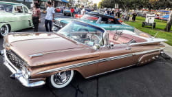 image of a low rider at a car event