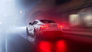 toyota supra 3.0 premium grey car misty night