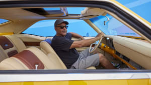 winner of the local Hot Wheels Legends Tour stop in El Segundo, posing in his 1969 Buick.