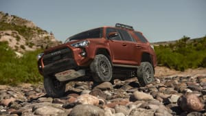 an orange 2024 Toyota 4Runner TRD