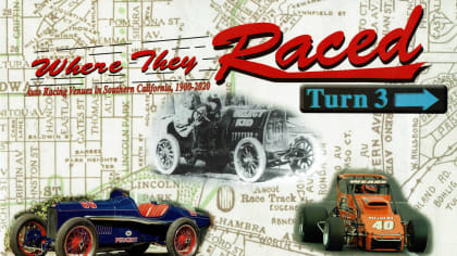 The front cover of the book "Where They Raced - Turn 3" by Harold Osmer