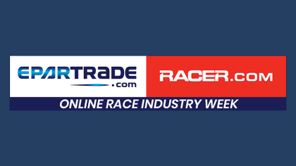 The logo / poster for the virtual event hosted by Epartrade and Racer.com, dubbed Online Race Industry Week