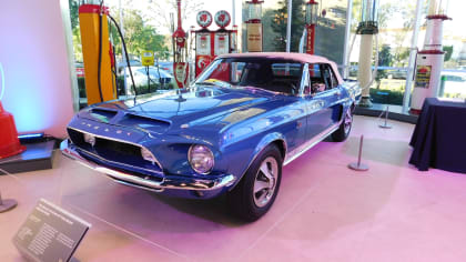 a Mustang at the Segerstrom Shelby Event Center in Southern California