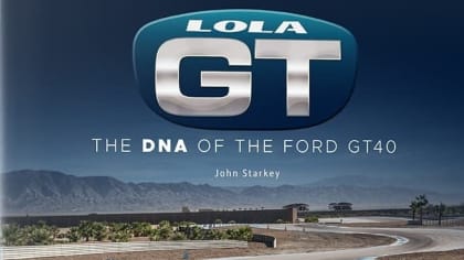 photo of the book Lola GT focusing on the upper part of the book cover with the title.