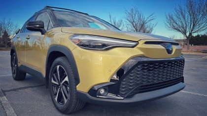 image of a yellow 2023 Toyota Corolla Cross